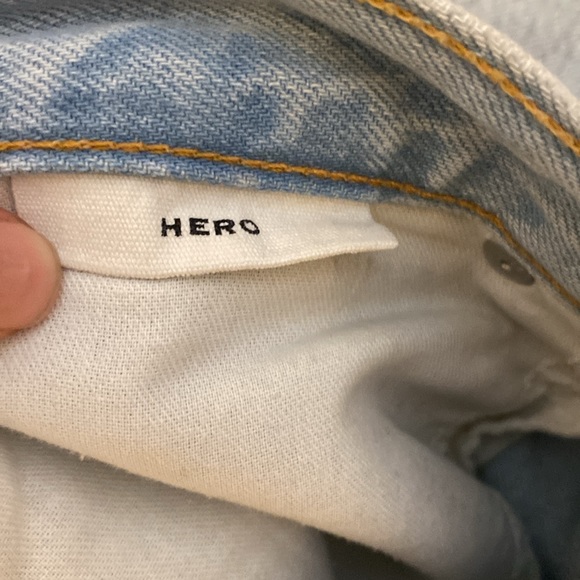 SLVRLAKE Hero High Waist Raw Hem Slim Straight Leg Jeans (Free and Easy) - Picture 9 of 10